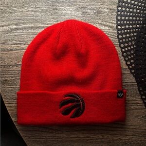 Toronto Raptors 47’ Red Embroidered Toque/Beanie